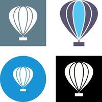 varm luft ballong ikon design vektor