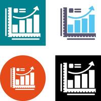tillväxt Diagram ikon design vektor