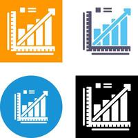 Liniendiagramm-Icon-Design vektor