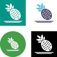 Ananas-Icon-Design vektor