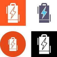 Batterie-Icon-Design vektor