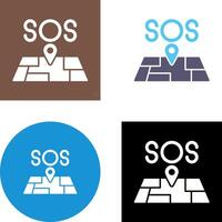 SOS Symbol Design vektor