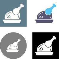 Huhn-Icon-Design vektor