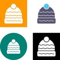 Winterhut-Icon-Design vektor