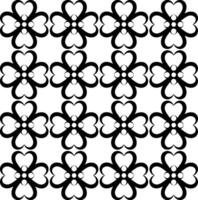 abstrakt nahtlos Blumen- Muster im schwarz auf Weiß Hintergrund vektor