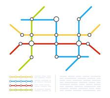 metro tunnelbana stad Karta. underjordisk transport systemet. offentlig transport vektor