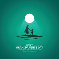 Lycklig farföräldrar dag kreativ annonser design.glad farföräldrar dag, juli 28, , 3d illustration vektor
