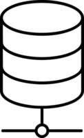 lagring data ikon symbol bild för databas illustration vektor