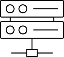 lagring data ikon symbol bild för databas illustration vektor