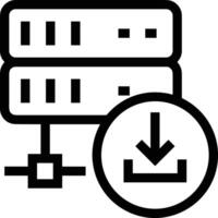 Lager Daten Symbol Symbol Bild zum Datenbank Illustration vektor