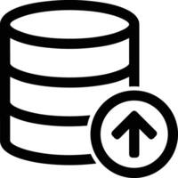 lagring data ikon symbol bild för databas illustration vektor