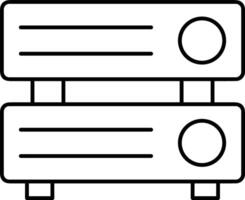 Lager Daten Symbol Symbol Bild zum Datenbank Illustration vektor