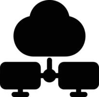 Wolke Symbol Symbol Bild. Illustration von das Hosting Lager vektor