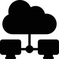 Wolke Symbol Symbol Bild. Illustration von das Hosting Lager vektor