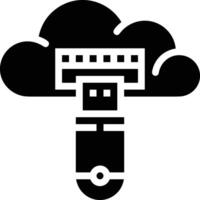 Wolke Symbol Symbol Bild. Illustration von das Hosting Lager vektor