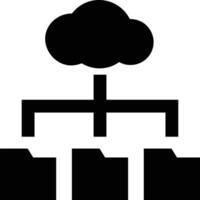 Wolke Symbol Symbol Bild. Illustration von das Hosting Lager vektor