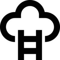 Wolke Symbol Symbol Bild. Illustration von das Hosting Lager vektor