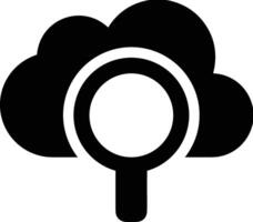 Wolke Symbol Symbol Bild. Illustration von das Hosting Lager vektor