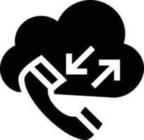 Wolke Symbol Symbol Bild. Illustration von das Hosting Lager vektor