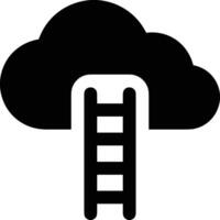 Wolke Symbol Symbol Bild. Illustration von das Hosting Lager vektor