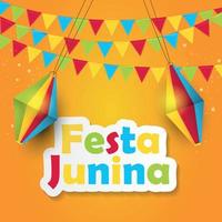 festa junina bakgrund vektorillustration vektor