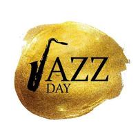 jazz dag bakgrund. vektor illustration