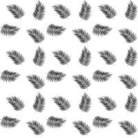 Silhouette von Palmen auf weißem Hintergrund. nahtloses Muster. Vektor-Illustration. vektor
