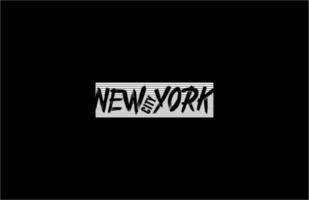 New York City Typografie Punkte... vektor