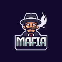 mafia e-sport logotyp vektor