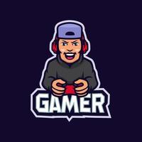 Profi-Gamer-Esport-Logo vektor