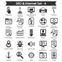 SEO- und Internet-Icon-Pack vektor