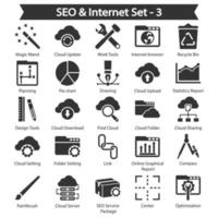 SEO- und Internet-Icon-Pack vektor