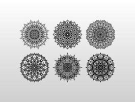 Sammlung Mandala Blume vektor