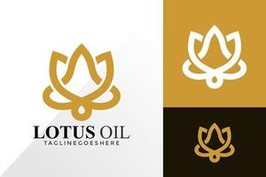 Lotus Wellness-Logo-Vektor-Design, kreative Logos-Designs-Konzept für Vorlage vektor