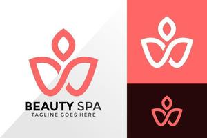 Beauty Spa-Logo-Design, Markenidentitätslogos entwirft Vektorillustrationsvorlage vektor