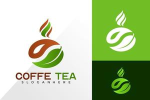 Inspiration für das Design des Kaffee-Tee-Logos. abstraktes Emblem, Designkonzept, Logos, Logoelement für Vorlage vektor