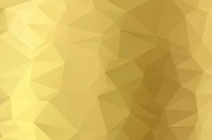 Gold Low-Poly-Kristall-Hintergrund. Polygon-Design-Muster. goldene Low-Poly-Vektor-Illustration, niedriger Polygon-Hintergrund. vektor