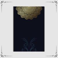 Luxus Gold Mandala verzierten Hintergrund für Hochzeitseinladung, Buchcover vektor