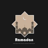 islamischer ramadan-hintergrund vektor
