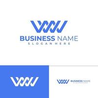anfängliche w-logo-vektorvorlage, kreative buchstaben w-logo-designkonzepte vektor