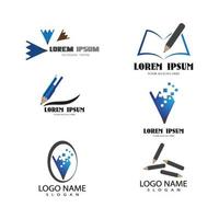 penna logotyp vektor ikon mall illustration