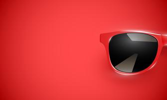 Realistiska vektor solglasögon på en färgstark bakgrund, vektor illustration