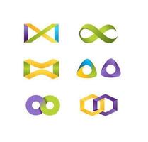 Infinity icon vector pack