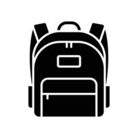 Schule Tasche Symbol Design Vorlage einfach und sauber vektor