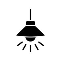 hängend Lampe Symbol Design Vorlage einfach und sauber vektor