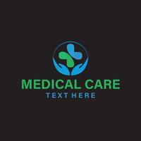 sjukhus hud vård klinik medicinsk wellness dental och hälsa logotyp skapare vektor