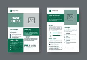 Fall Studie Layout Flyer. minimalistisch Geschäft Bericht mit einfach Design. vektor