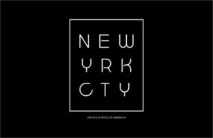 new yrk cty usa t-stück graphic.eps vektor