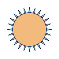 Sun-Vektor-Symbol vektor