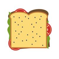 vektor sandwich ikon